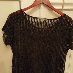 Black sequence shirt